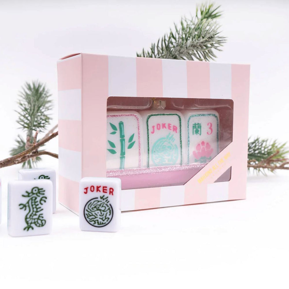 Mahjong Glass Ornament Ornament 8 Oak Lane 