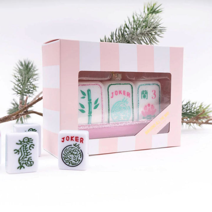 Mahjong Glass Ornament Ornament 8 Oak Lane 