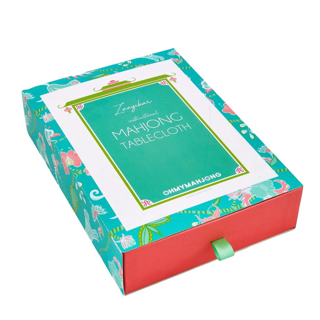 Mahjong Instructional Tablecloth - Zanzibar Game Oh My Mahjong 