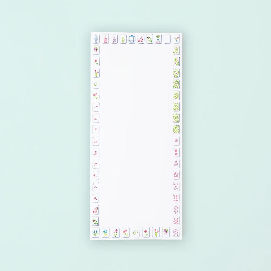 Mahjong Lists Notepad Stationery Taylor Paladino 