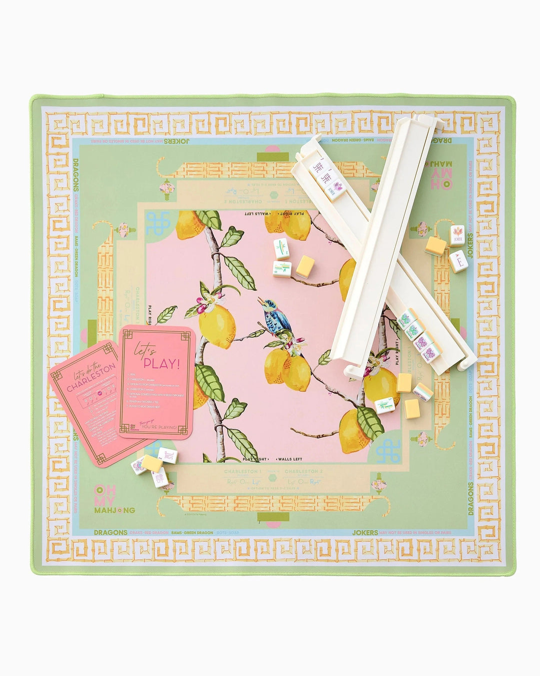 Mahjong Mat - Citrus Songbird Game Oh My Mahjong 
