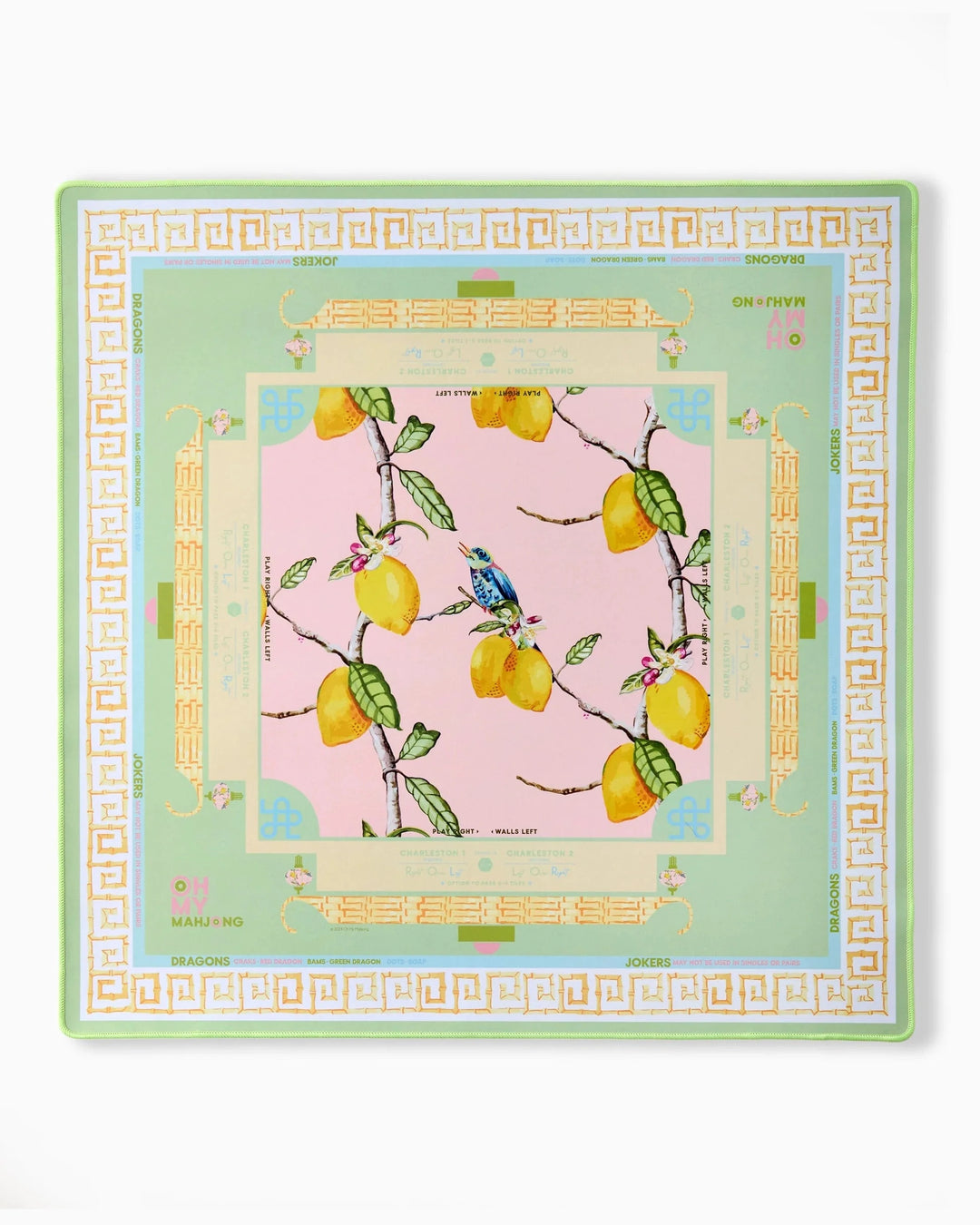 Mahjong Mat - Citrus Songbird Game Oh My Mahjong 