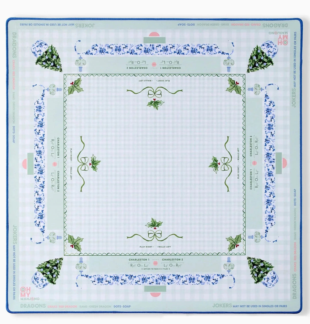 Mahjong Mat - Holly Jolly Game Oh My Mahjong 