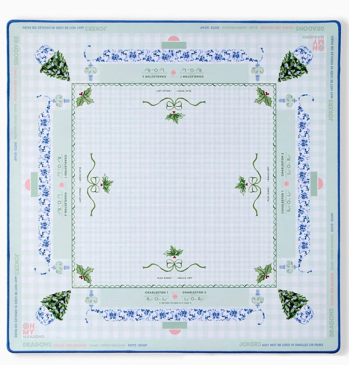Mahjong Mat - Holly Jolly Game Oh My Mahjong 