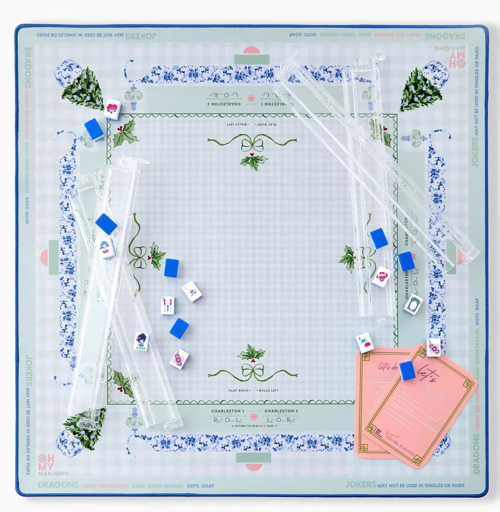 Mahjong Mat - Holly Jolly Game Oh My Mahjong 