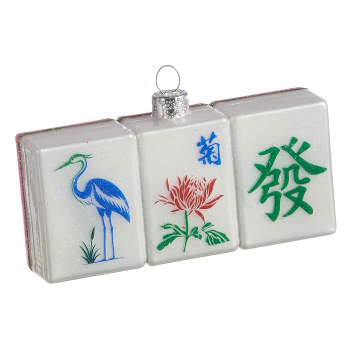 Mahjong Ornament Christmas Ornament RAZ Blue Heron 