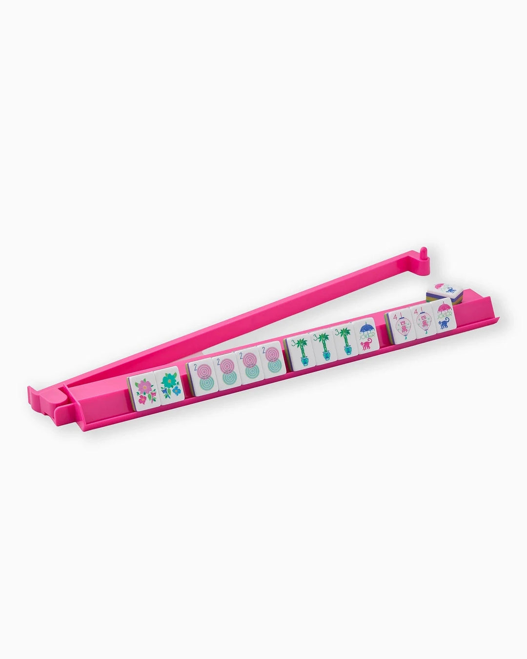 Mahjong Rack & Pusher Set - Hot Pink Game Oh My Mahjong 