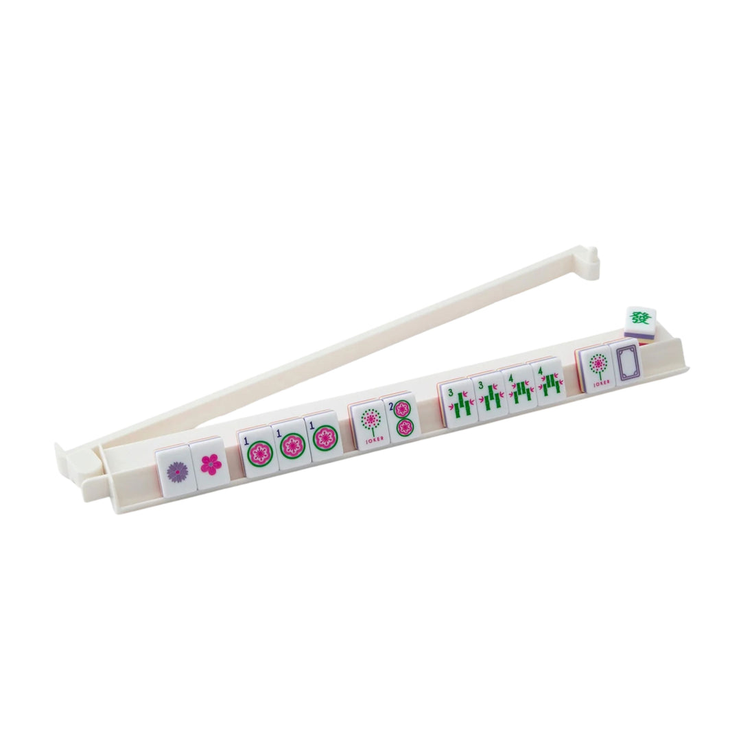Mahjong Rack & Pusher Set - White Game Oh My Mahjong 