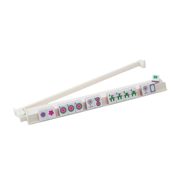 Mahjong Rack & Pusher Set - White Game Oh My Mahjong 