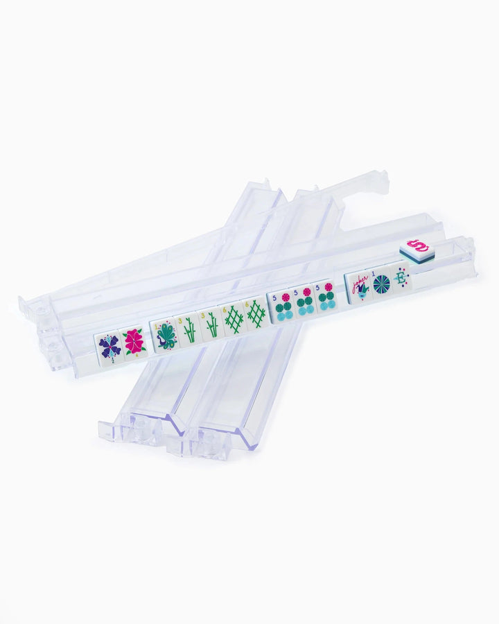 Mahjong Racks & Pushers Set - Clear Acrylic Game Oh My Mahjong 