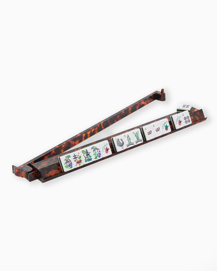 Mahjong Racks & Pushers Set - Tortoise Shell Game Oh My Mahjong 