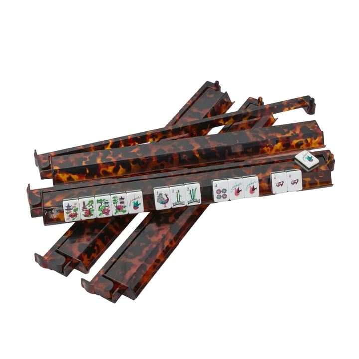 Mahjong Racks & Pushers Set - Tortoise Shell Game Oh My Mahjong 