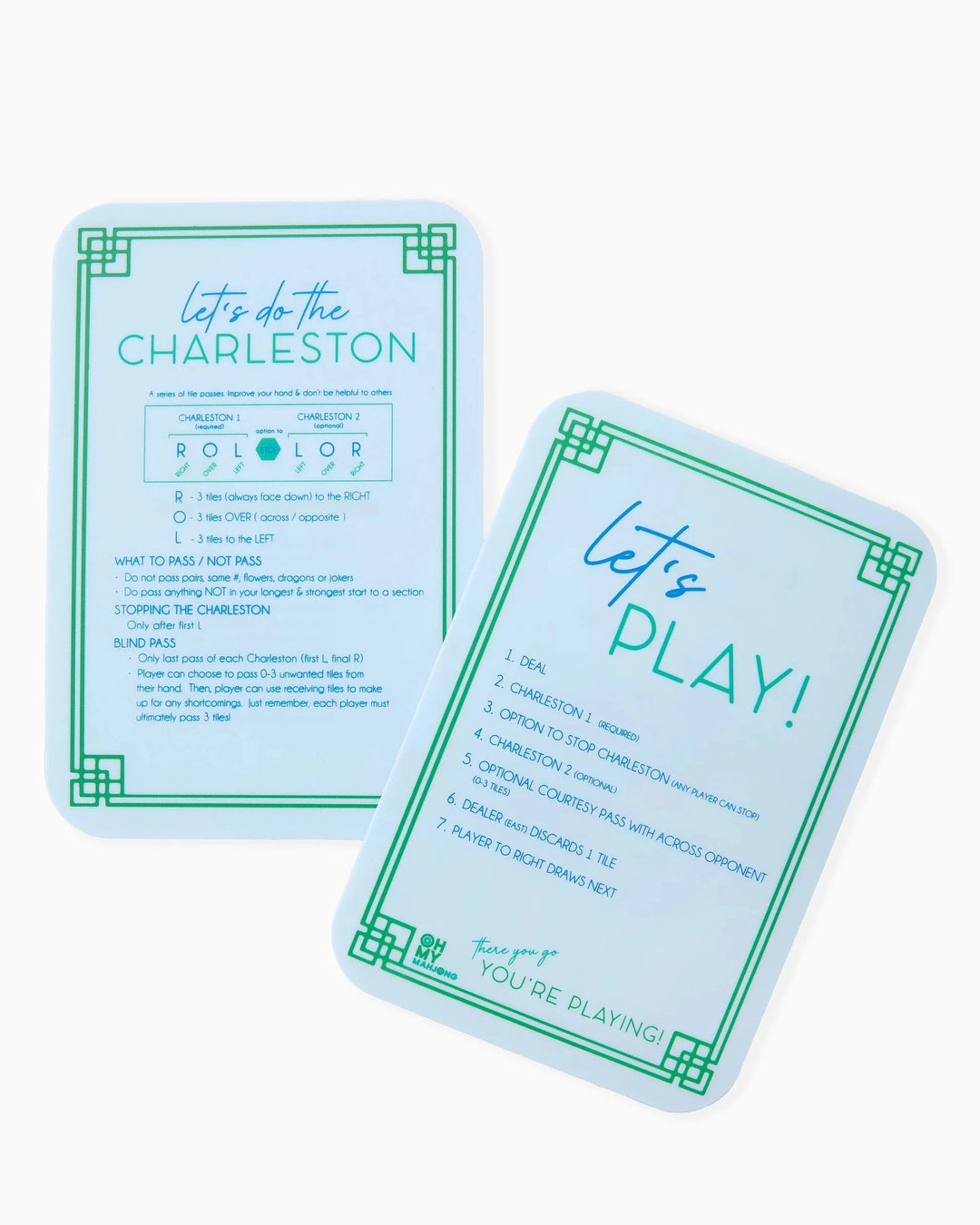 Mahjong Shufflers Game Oh My Mahjong Light Blue 