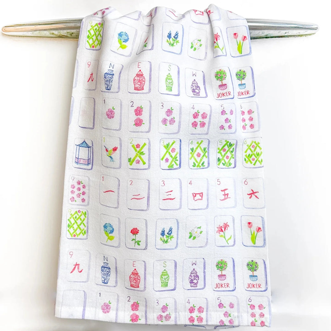 Mahjong Tea Towel Kitchen Towel Taylor Paladino 