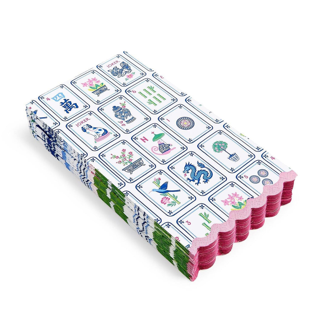 Mahjong Tiles Guest Towels - Pack of 20 Guest Towels Two's Company 