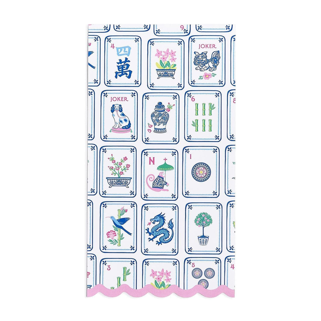 Mahjong Tiles Guest Towels - Pack of 20 Guest Towels Two's Company 