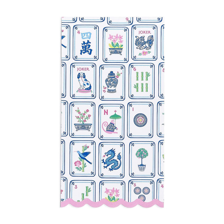 Mahjong Tiles Guest Towels - Pack of 20 Guest Towels Two's Company 