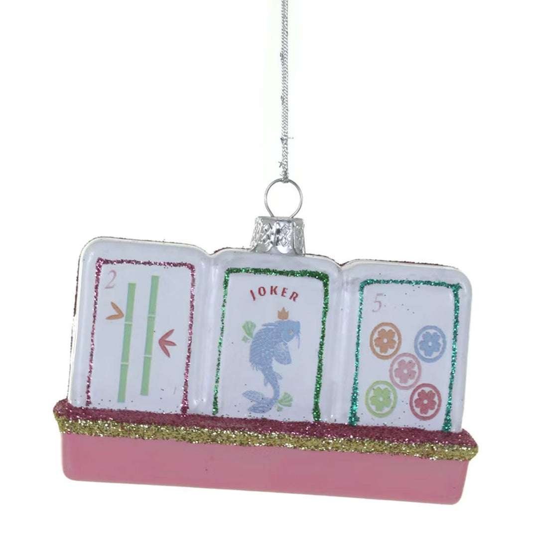 Mahjong Tiles on Rack Ornament Christmas Ornament Cody Foster 