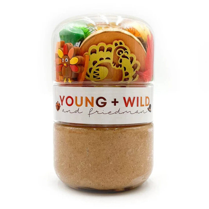 Make a Turkey Grab & Go Dough Jar Toy Craft Kits Young Wild and Freidman 