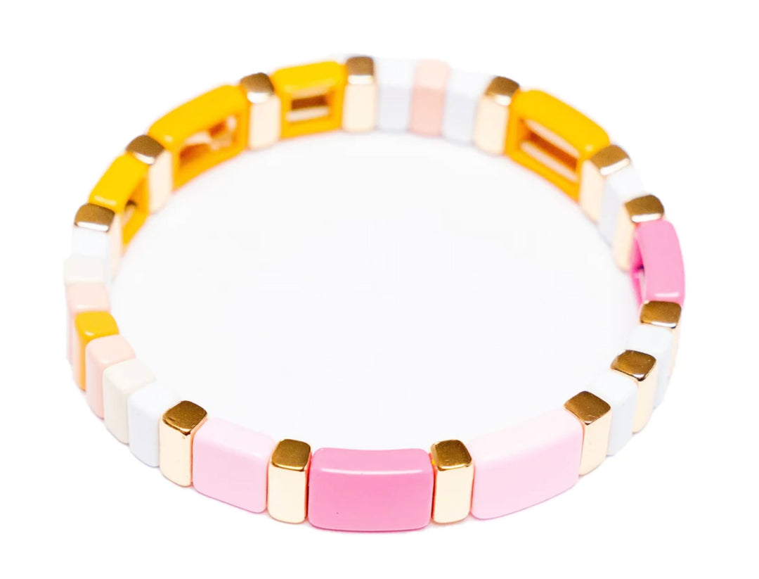 Malibu Sugar Bracelet - Pink/Orange Costume Jewelry Malibu Sugar 