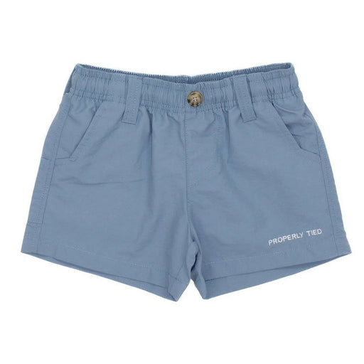 Mallard Shorts - Stone Blue Boy Shorts Properly Tied 