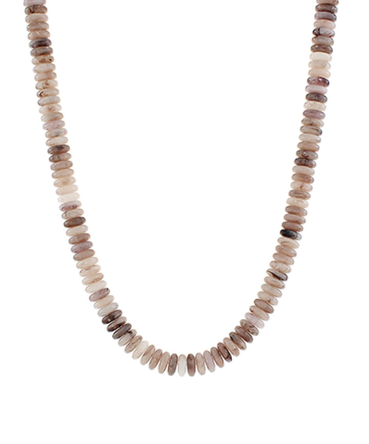 Marble Disk Bead Necklaces Womens Necklace Golden Stella Natural 