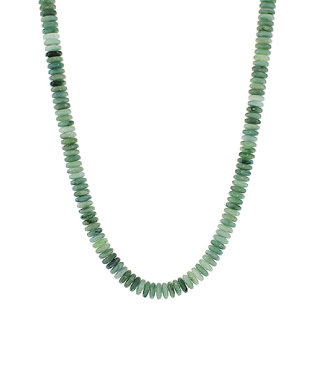Marble Disk Bead Necklaces Womens Necklace Golden Stella Olive 