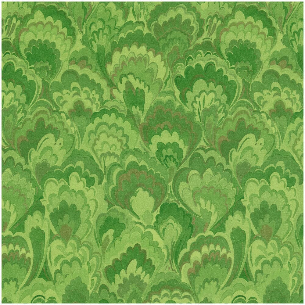 Marbled Ceramica Green & Gold Gift Wrap Roll Wrapping Paper Caspari 