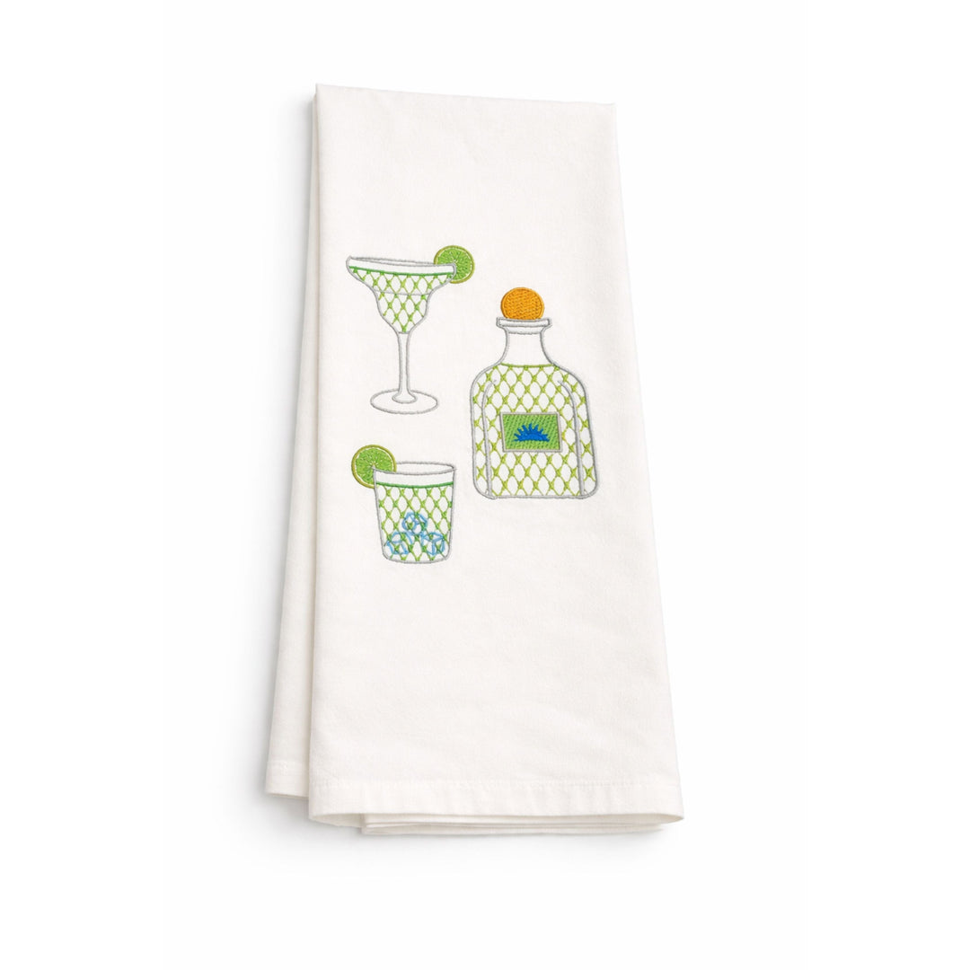 Margarita Set Tea Towel Kitchen Towel Vibrantly Blue 