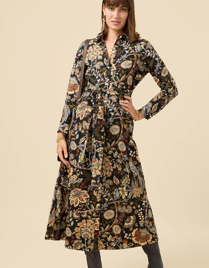 Marianne Shirt Dress - Guerard Estate Bird Womens Dress Spartina 