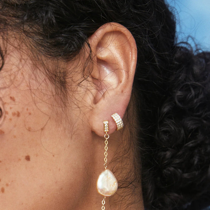 Marjorie Huggies - Gold Womens Earrings FYB 