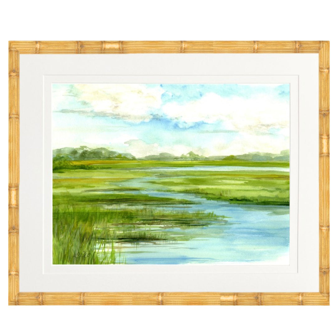 Marshview 7 Framed Print 22x18 Artwork The Leonard Collection 
