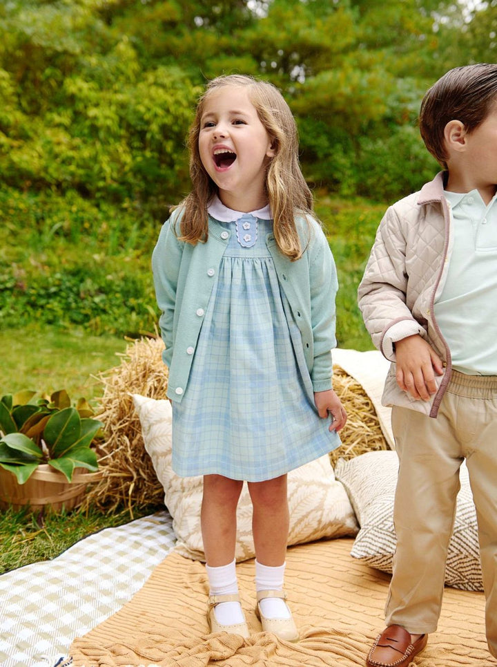 Mary Dal Dress - Audubon Park Plaid Girl Dress Beaufort Bonnet 