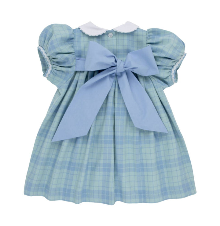 Mary Dal Dress - Audubon Park Plaid Girl Dress Beaufort Bonnet 