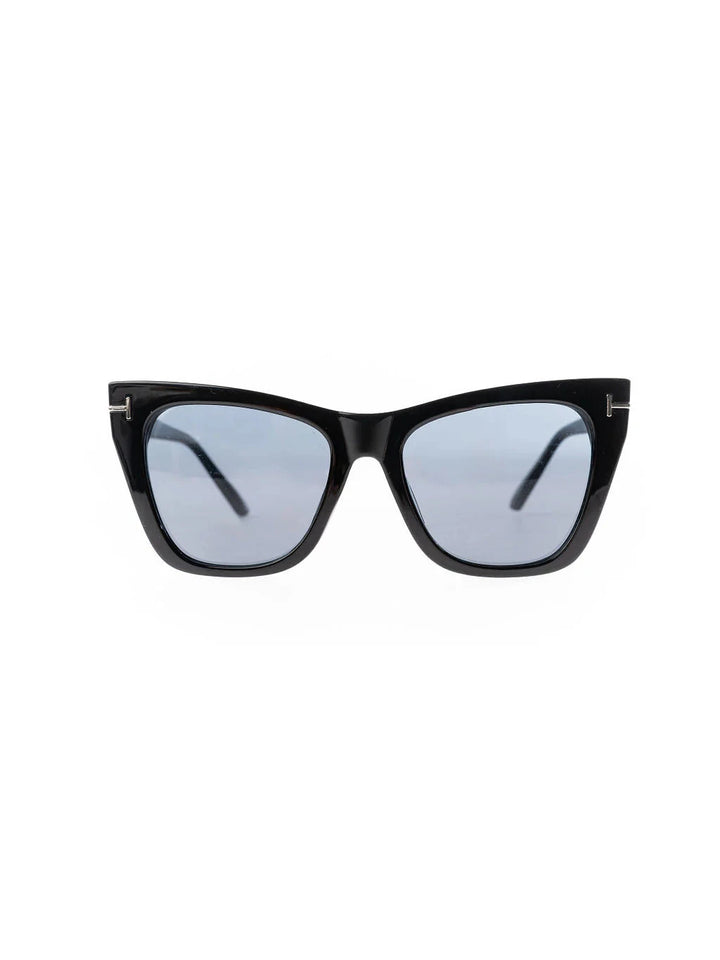 Mary Square Sunglasses Women's Sunglasses Peepers Hannah Black 