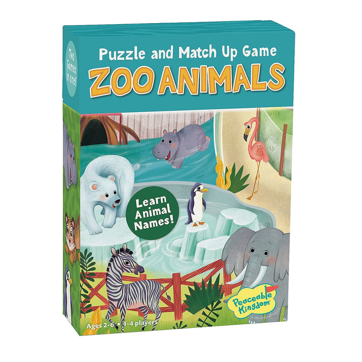 Match Up: Animals At the Zoo Activity Toy MindWare 