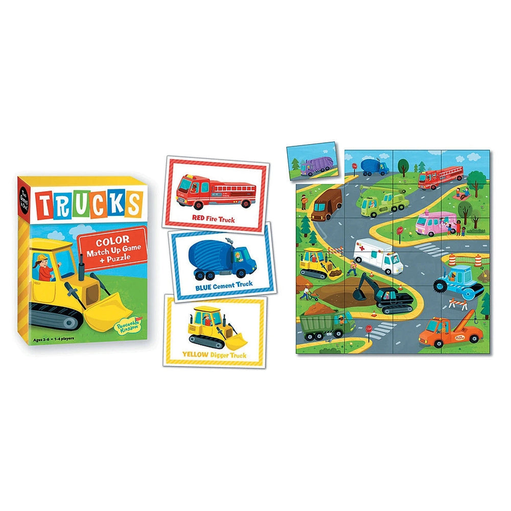 Match Up: Trucks Activity Toy MindWare 