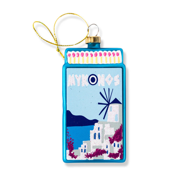 Matchbook Ornament Christmas Furbish Studio Mykonos 