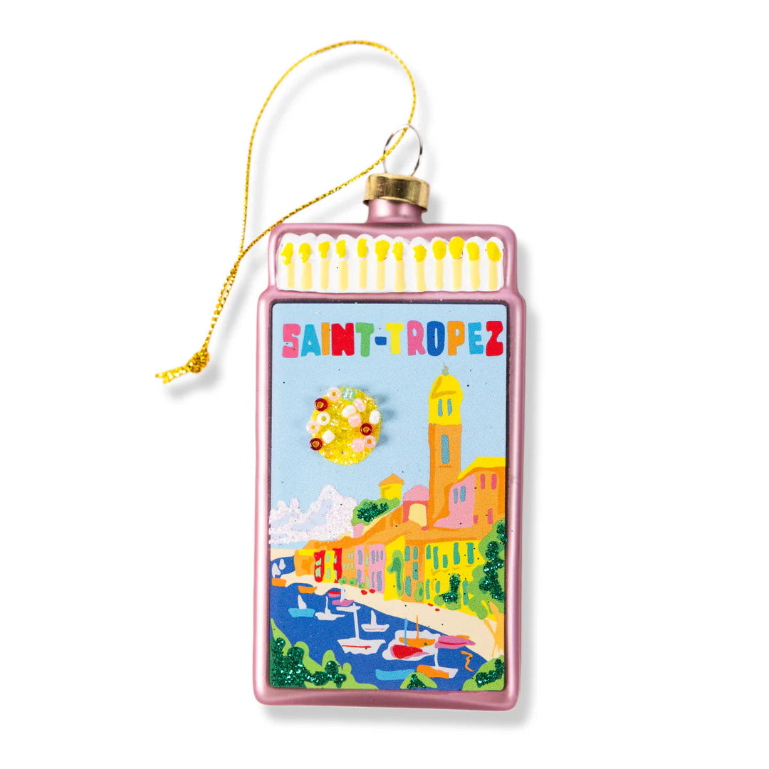 Matchbook Ornament Christmas Furbish Studio St. Tropez 