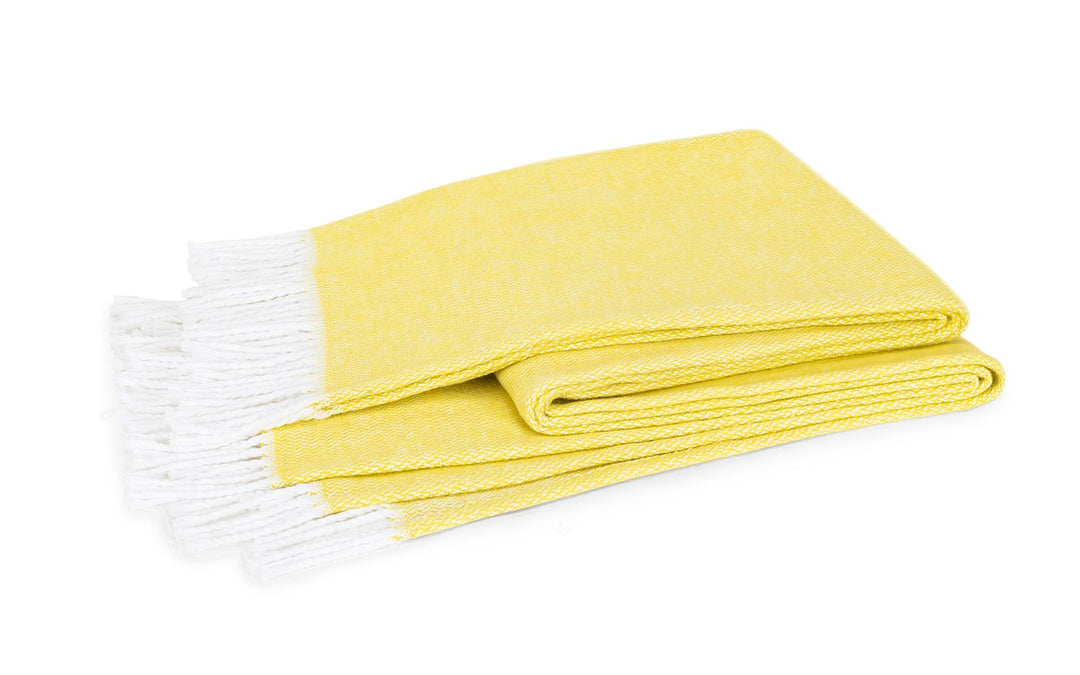 Matouk Pezzo Throw Blanket Throws Lands Down Under Lemon 
