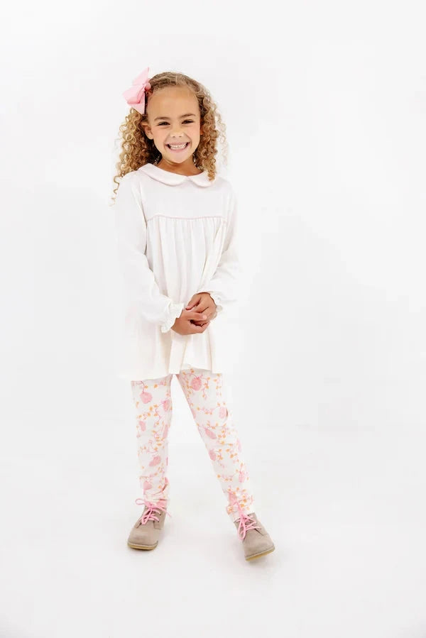 Maude's A Line Top - Palmetto Pearl & Palm Beach Pink Girl Shirt Beaufort Bonnet 