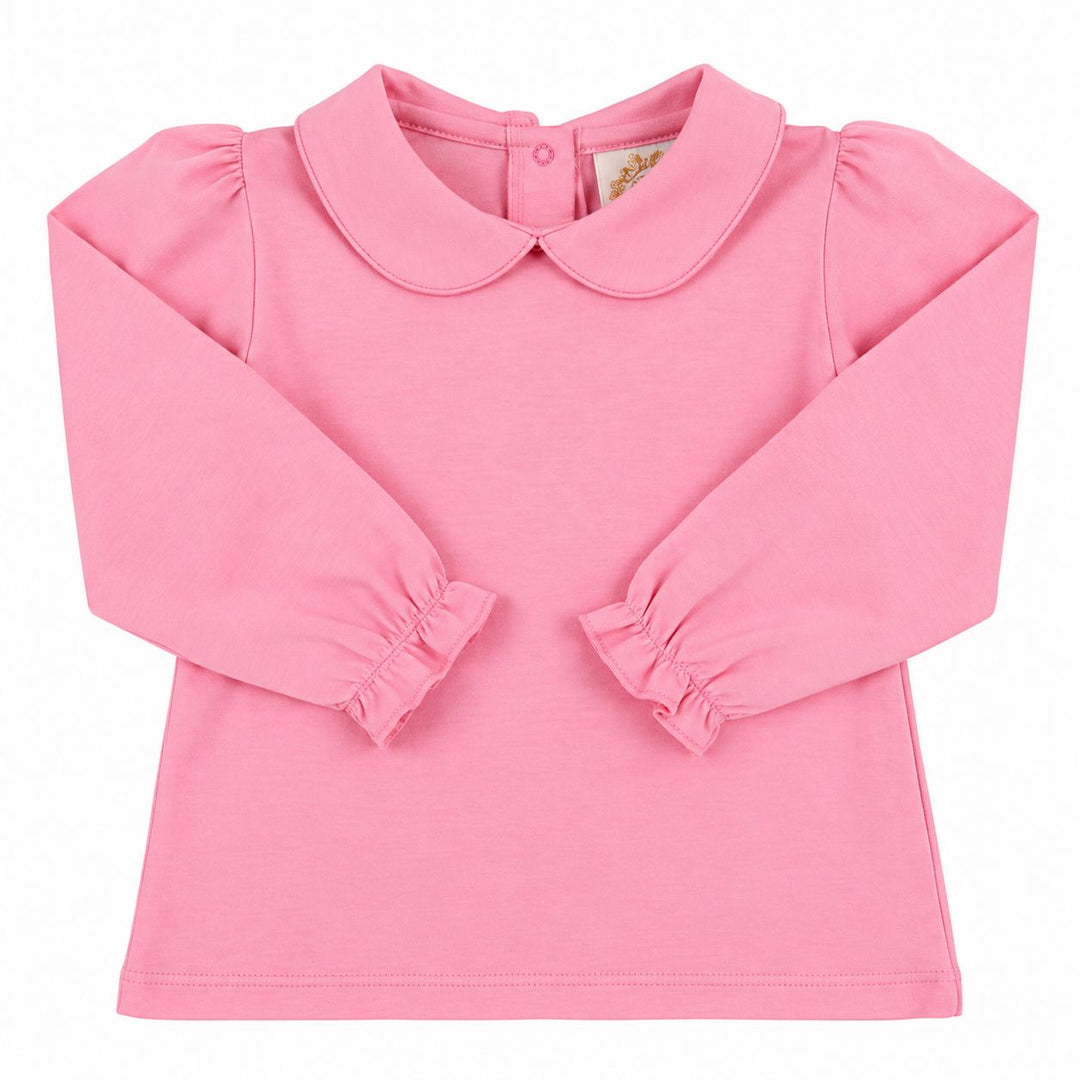 Maude's Peter Pan Collar L/S Shirt - Hamptons Hot Pink Girl Shirt Beaufort Bonnet 