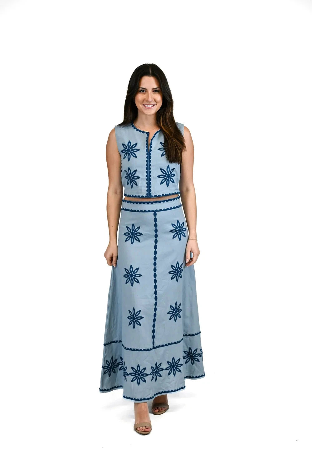 Maura Maxi Skirt - Arctic Star Womens Skirts Victoria Dunn 