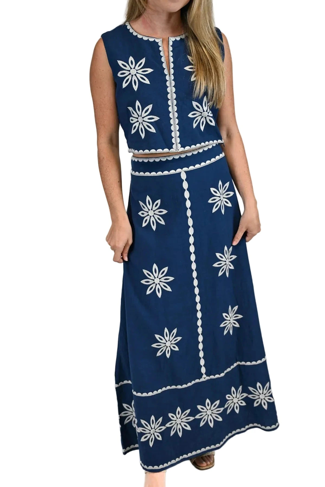 Maura Maxi Skirt - Midnight Star Womens Skirts Victoria Dunn 