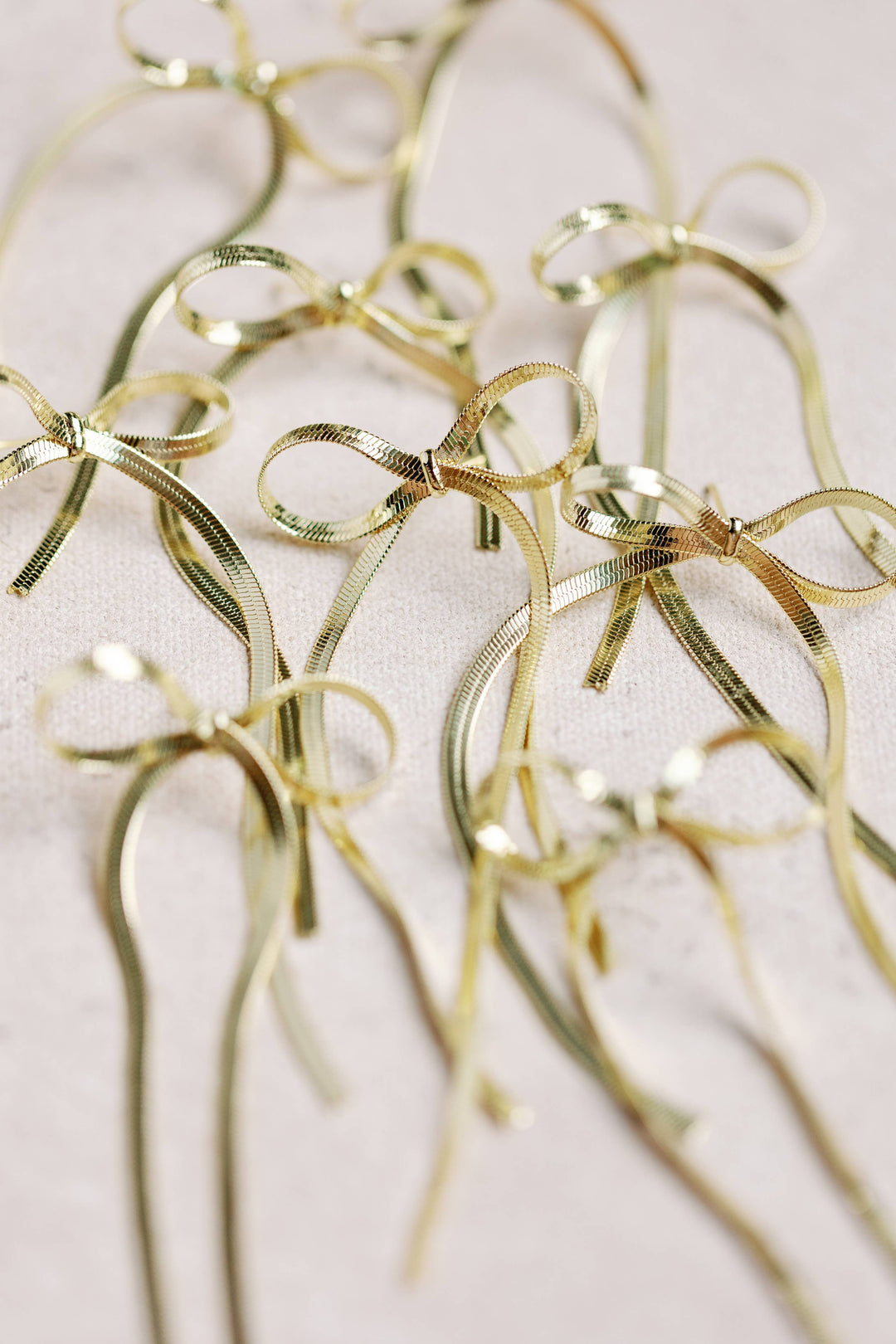 Maxi Gold Duster Bow Earrings Womens Earrings St Armands Designs of Sarasota 