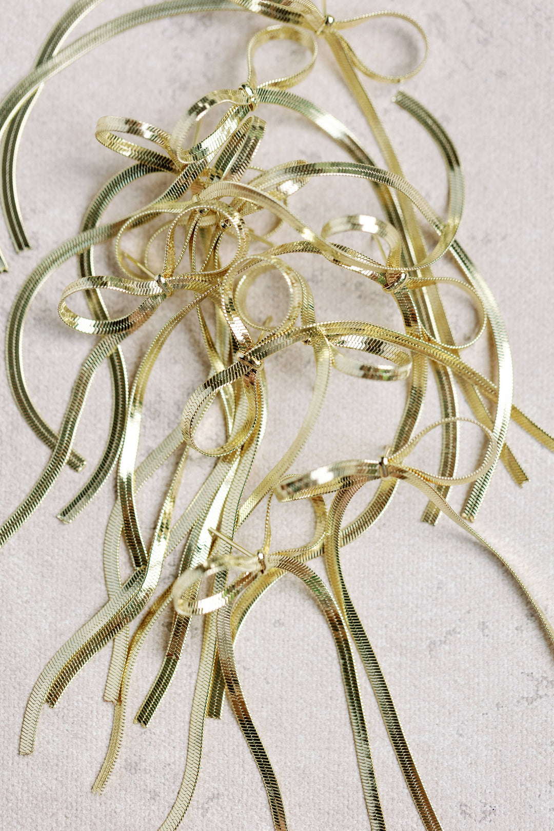 Maxi Gold Duster Bow Earrings Womens Earrings St Armands Designs of Sarasota 