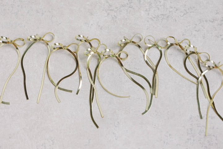 Maxi Gold Duster Bow Earrings Womens Earrings St Armands Designs of Sarasota 