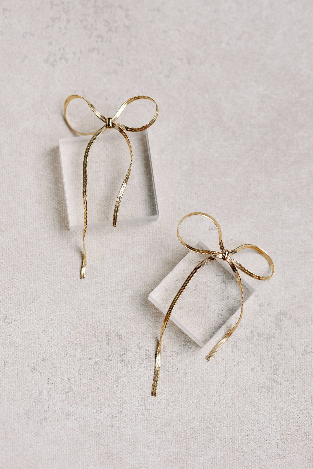Maxi Gold Duster Bow Earrings Womens Earrings St Armands Designs of Sarasota 