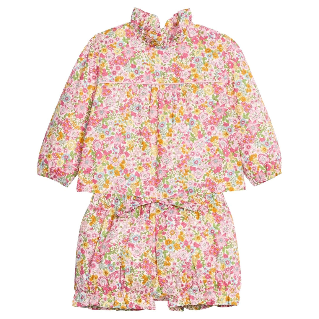 McCall Bloomer Set - Marblehead Meadow Floral Girl Bloomer Set Bisby 