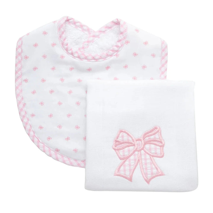 Med Bib and Burp Set Burp Cloths 3 Marthas Bow 